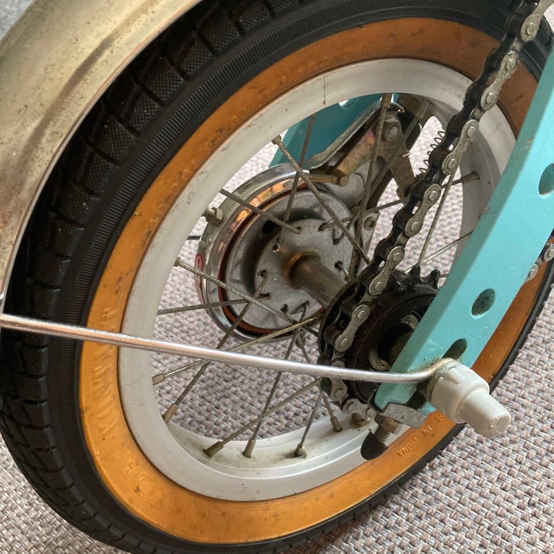 折りたたみ自転車 青