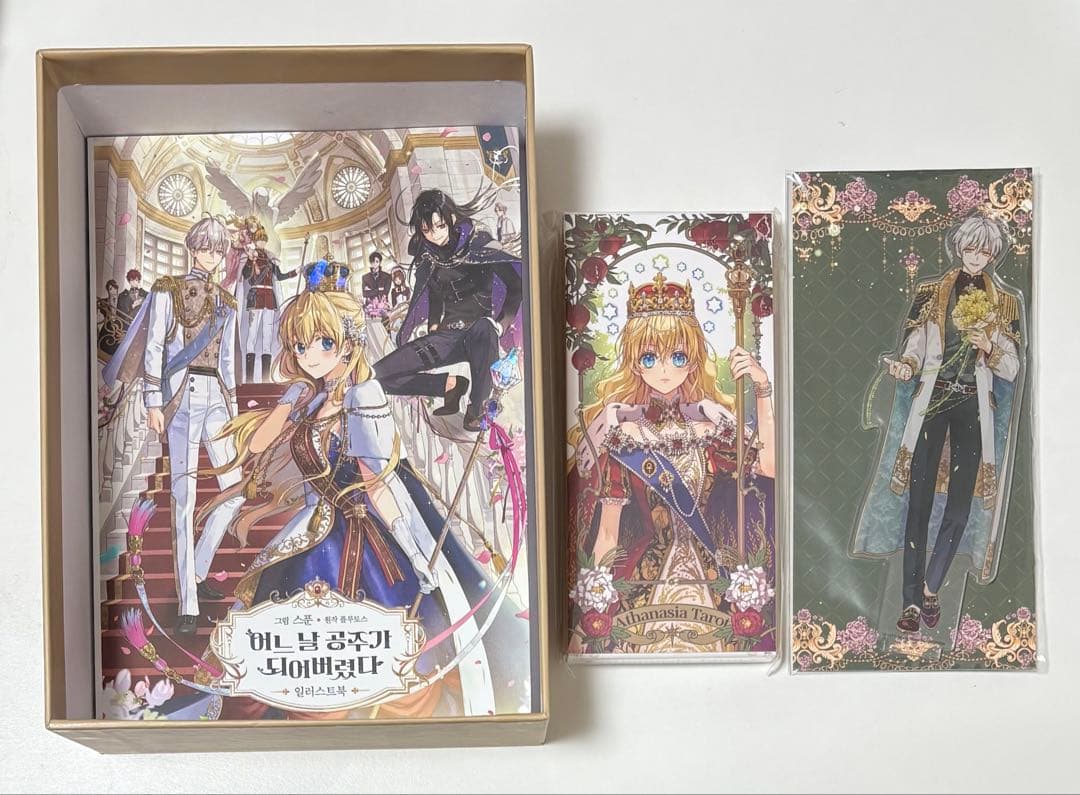 ある日、お姫様になってしまった件について　韓国　公式品イラストブック　パッケージ