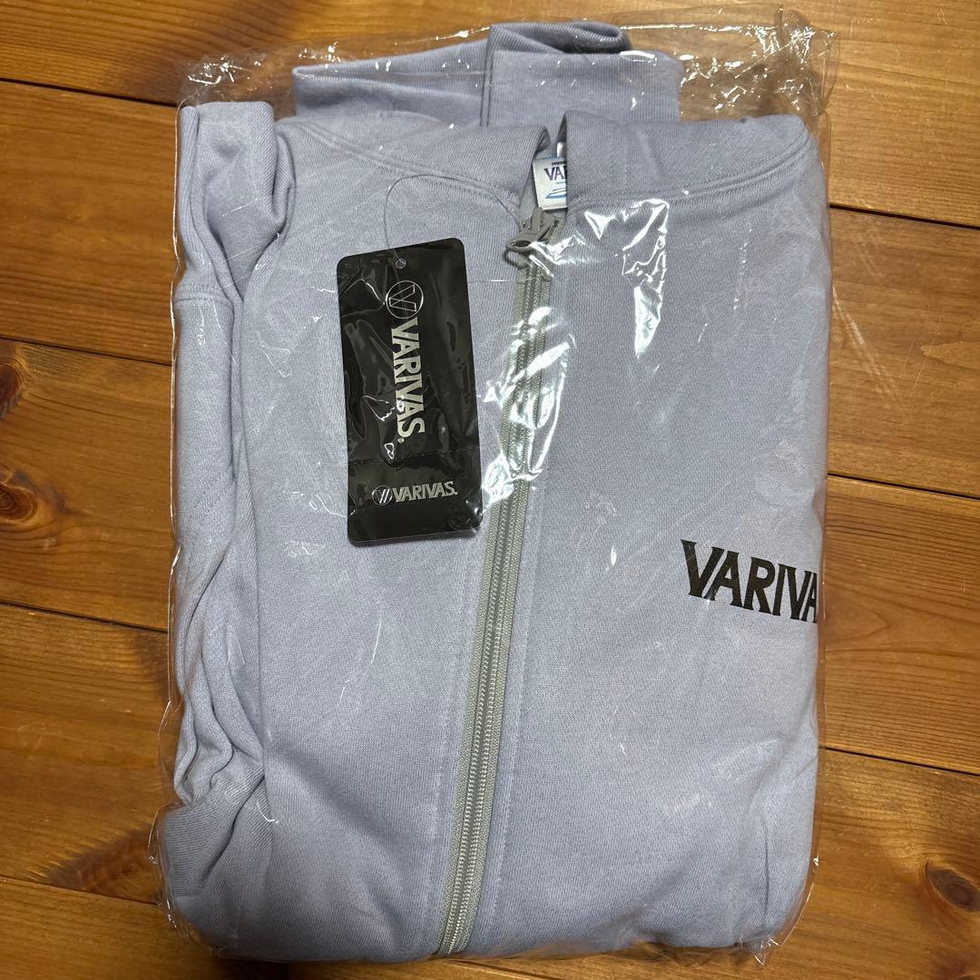 VARIVAS フード付き フルジップパーカー LLサイズ グレー