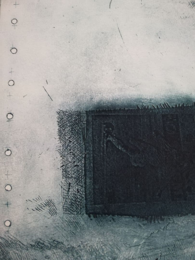 アート590　「タイム1(グリーンブルー)」　インテリアコーディネート