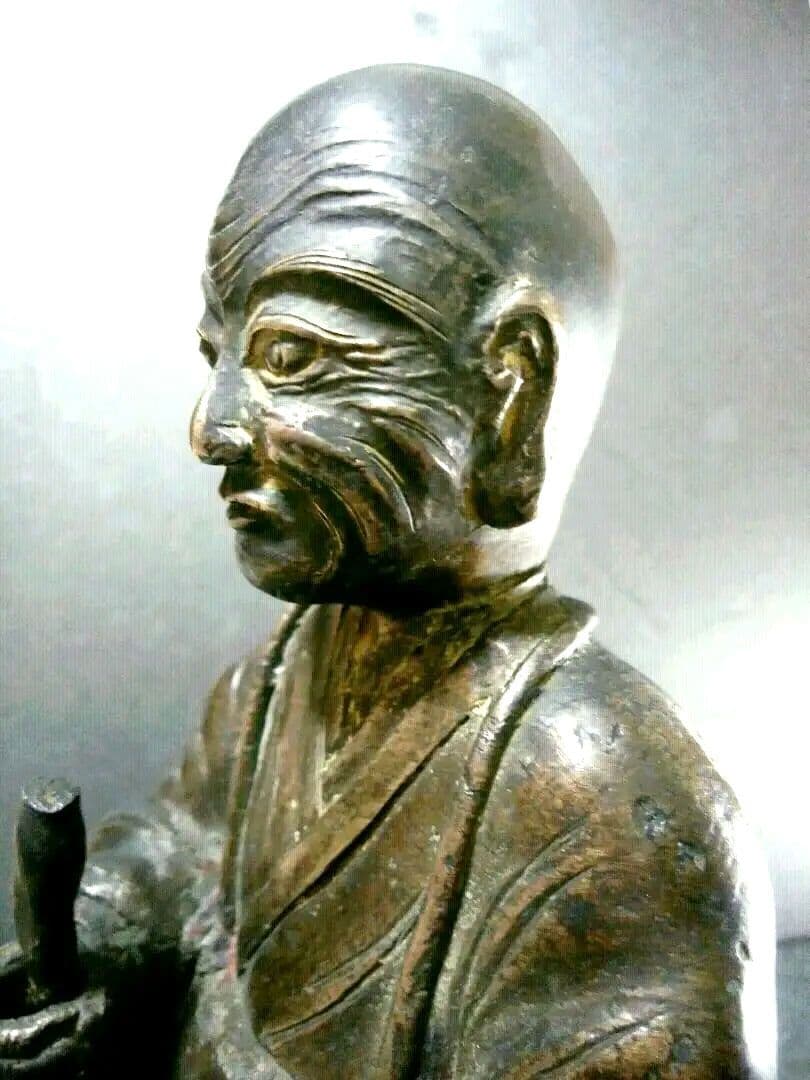 【骨董品】アンティーク☆僧侶像