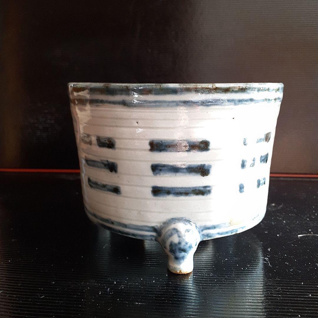 李朝　八卦紋染付け算き香枦