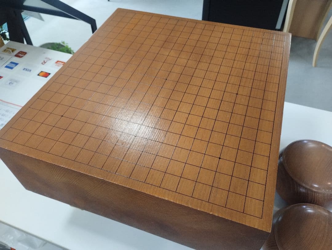 y　囲碁盤　碁石セット36号　ハマグリ　桐箱