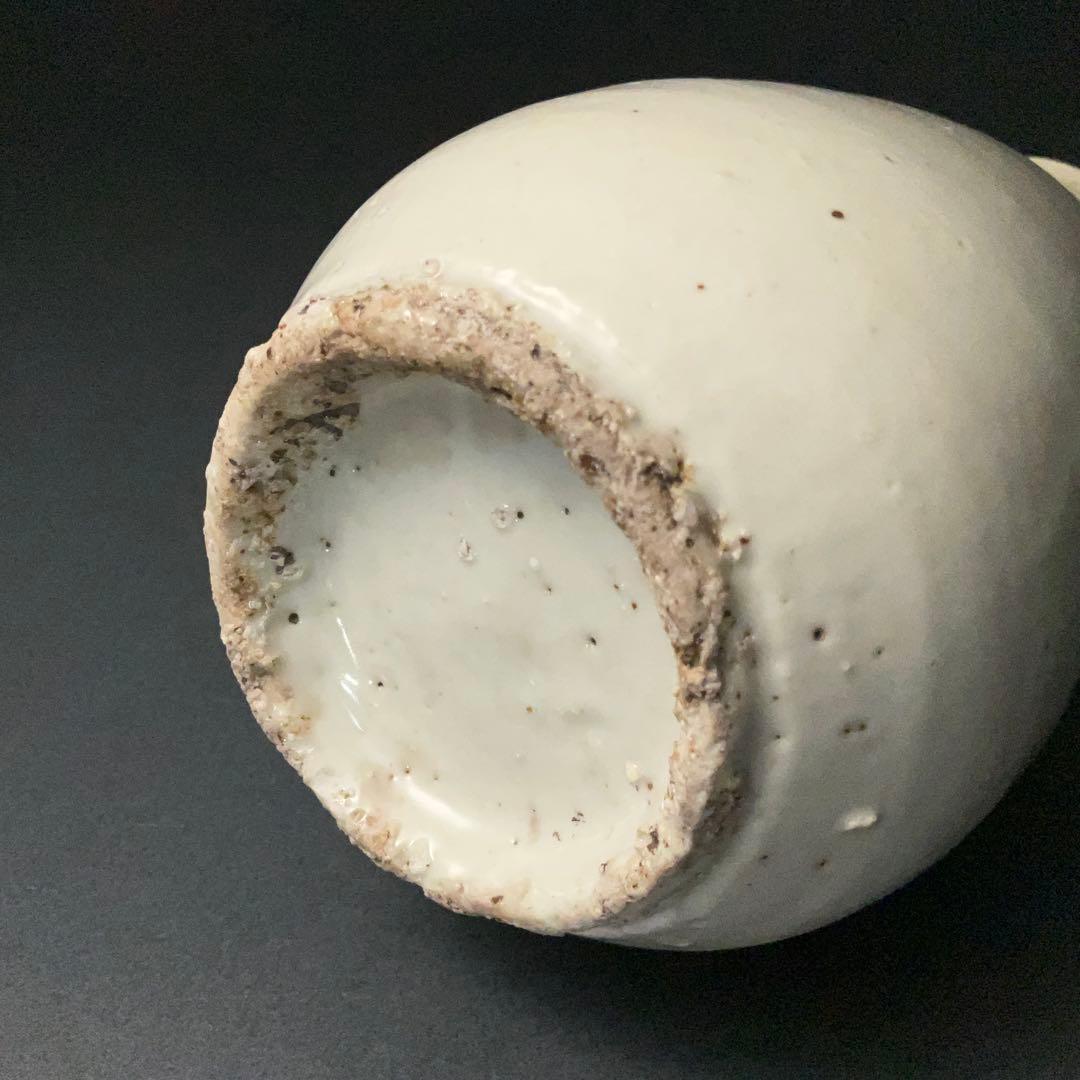 朝鮮美術　李朝　白磁徳利　骨董　R1406ダC