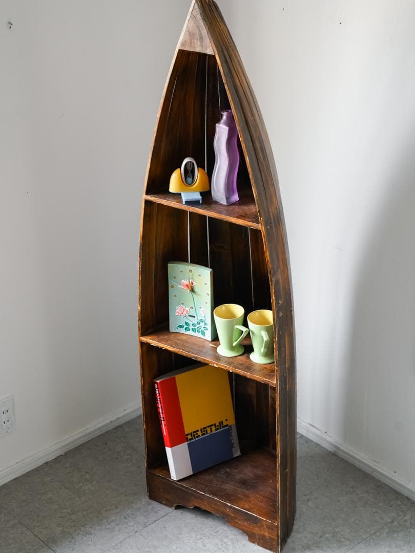 ヴィンテージ アジアン家具 ボートラック シェルフ/収納 古道具 モダン