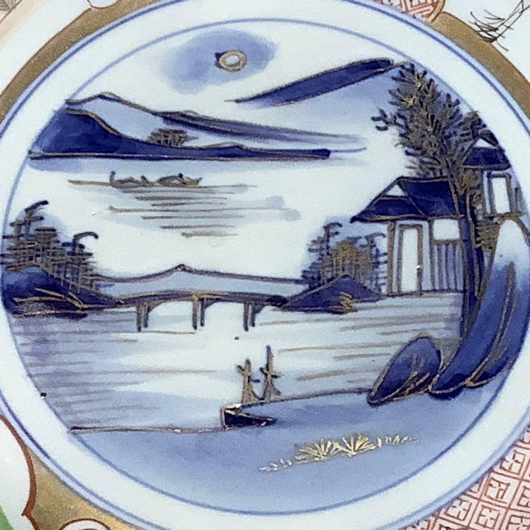 古伊万里　色絵　錦手　二重高台　大きな鉢