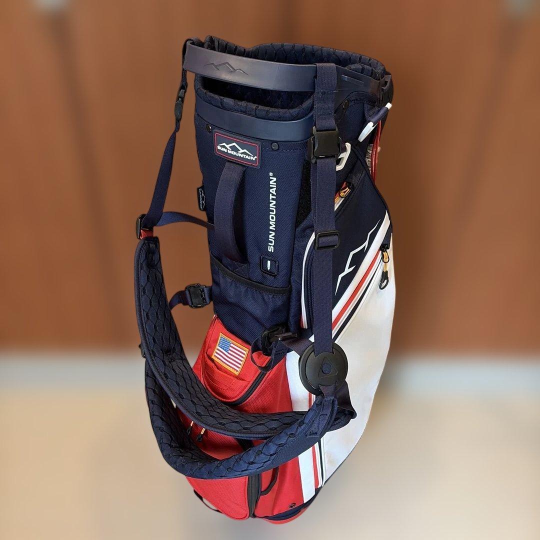 【新品】SUN MOUNTAIN スタンドキャディバッグE-3.5 星条旗