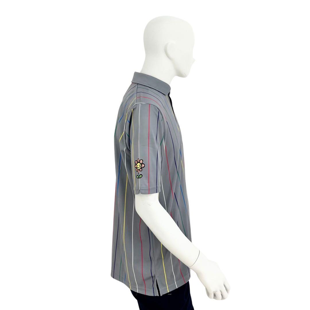 エリートグリップ　ラフウォーター　ポロシャツ　ハッピー6柄　グレー　LLサイズ