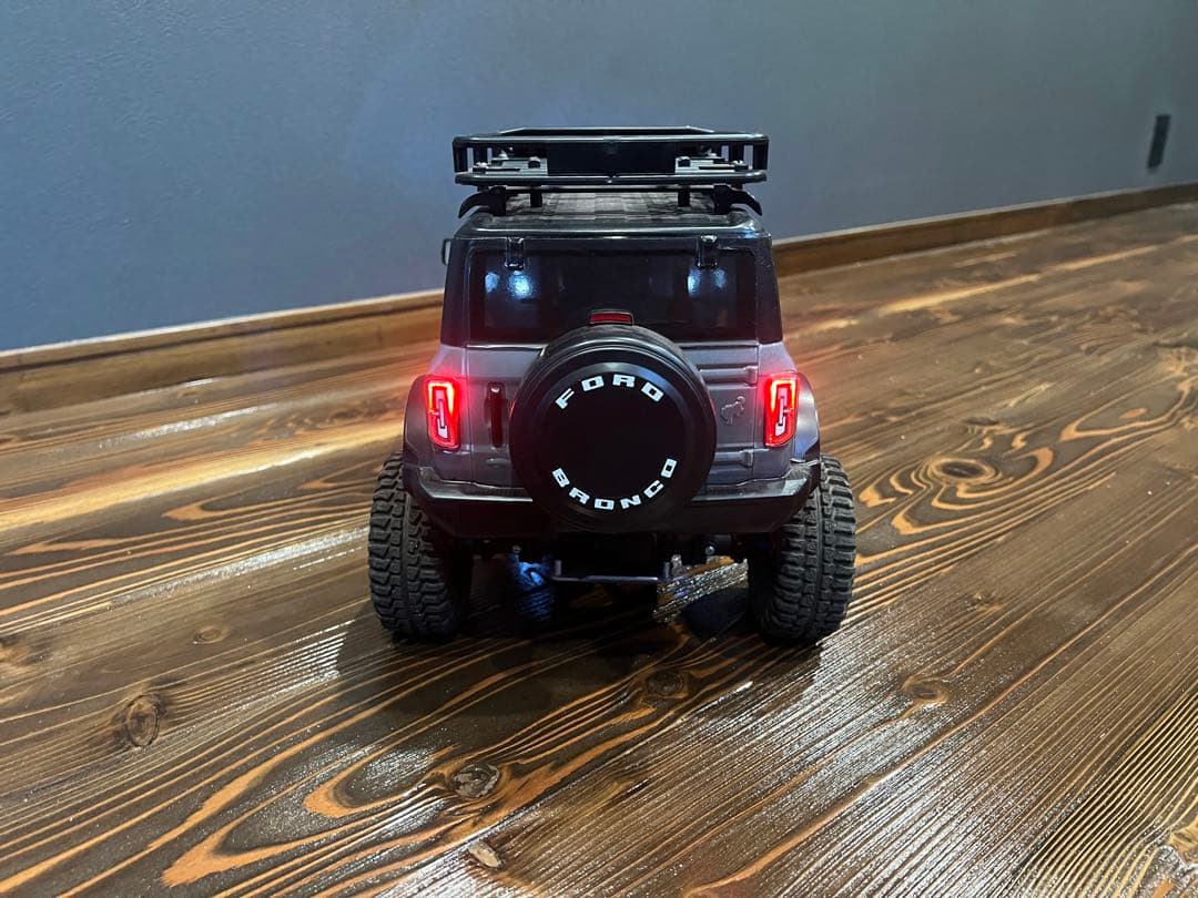値下げ　タミヤ　タミヤ フォード　ブロンコ ボディ　LED付き　クローラー