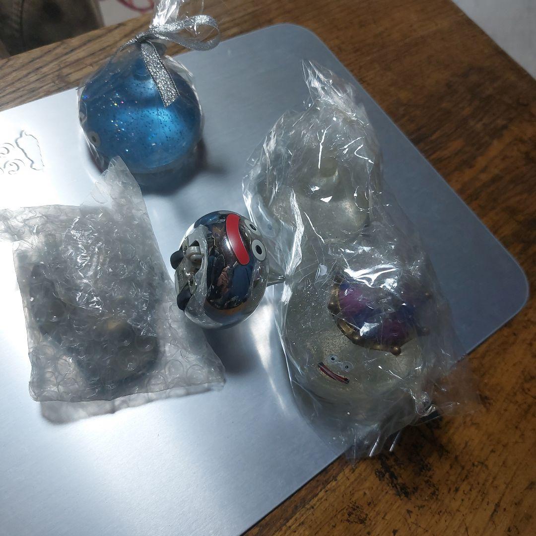 ドラクエ　クリスタルマスコット4体+メタルスライム(滑車付き)