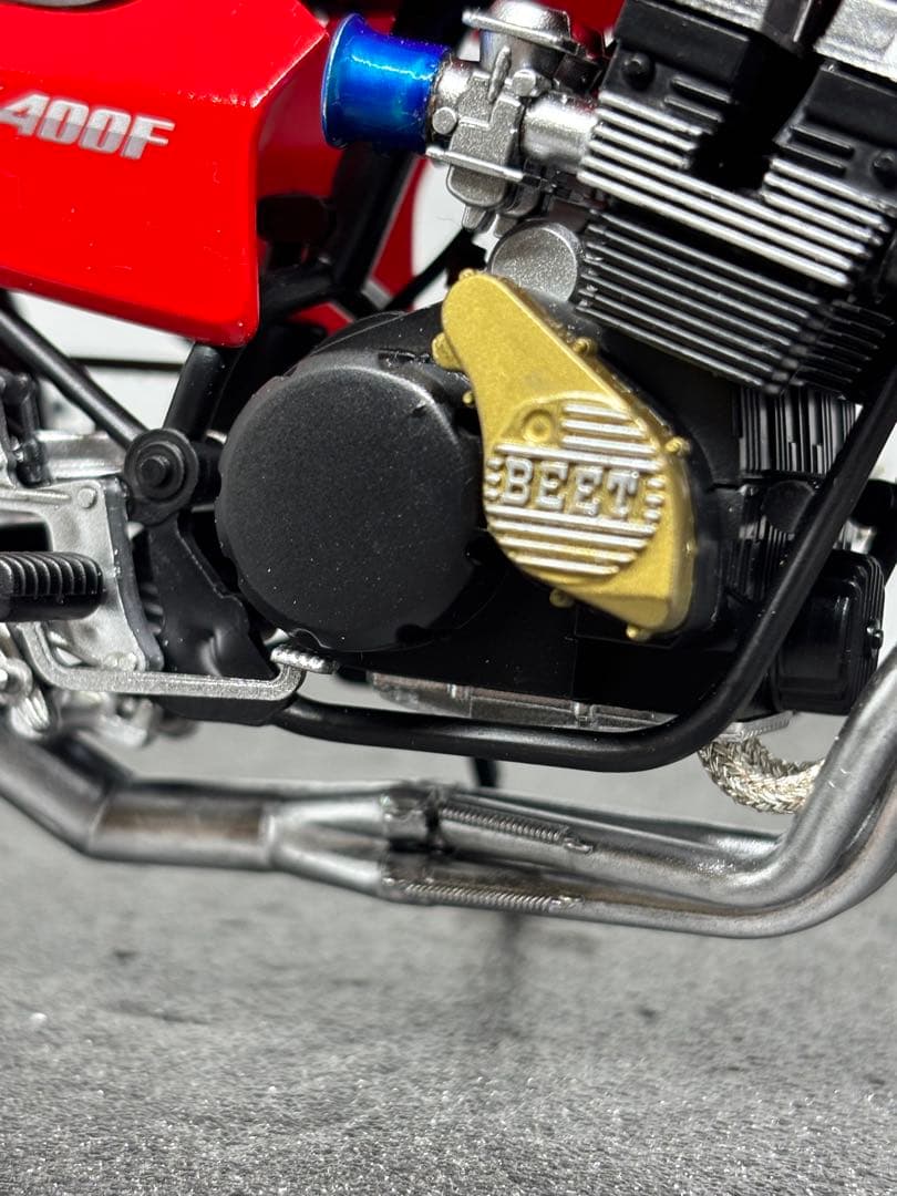 プラモデル完成品　アオシマ　ホンダ CBX400F 1/12 ソリッド　旧車會