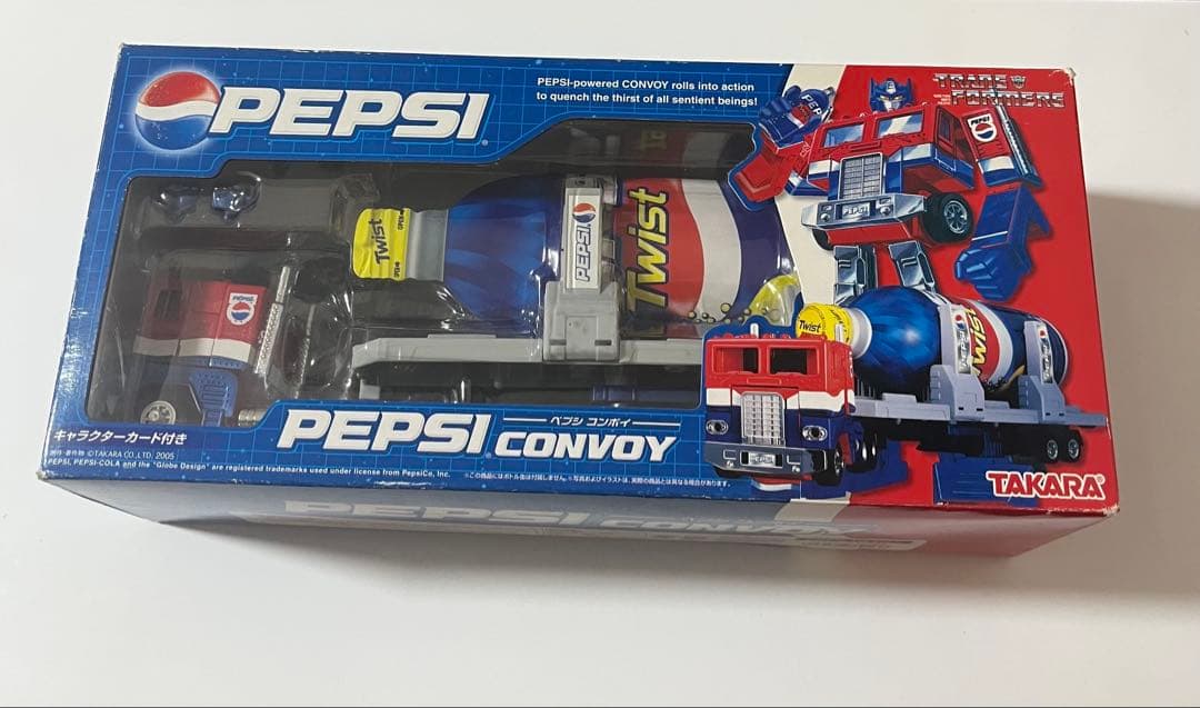 希少　タカラ　トランスフォーマ　ペプシコンボイ