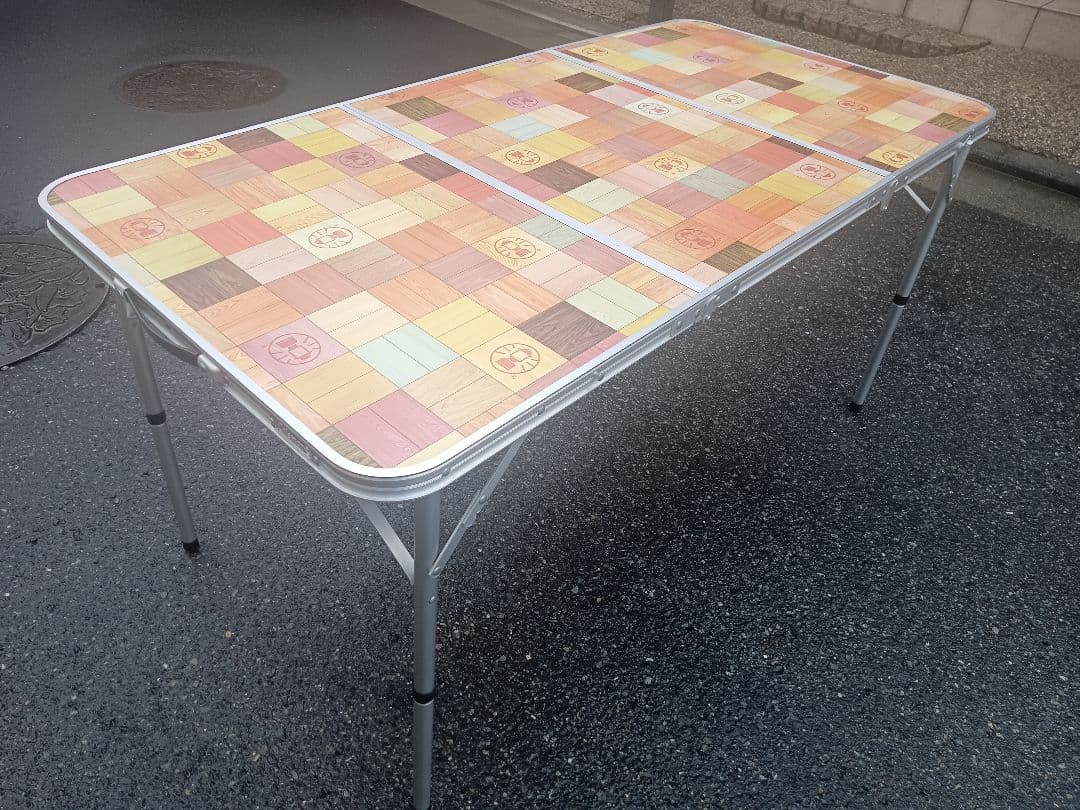 【Coleman】ナチュラルモザイクリビングテーブル/140 ②