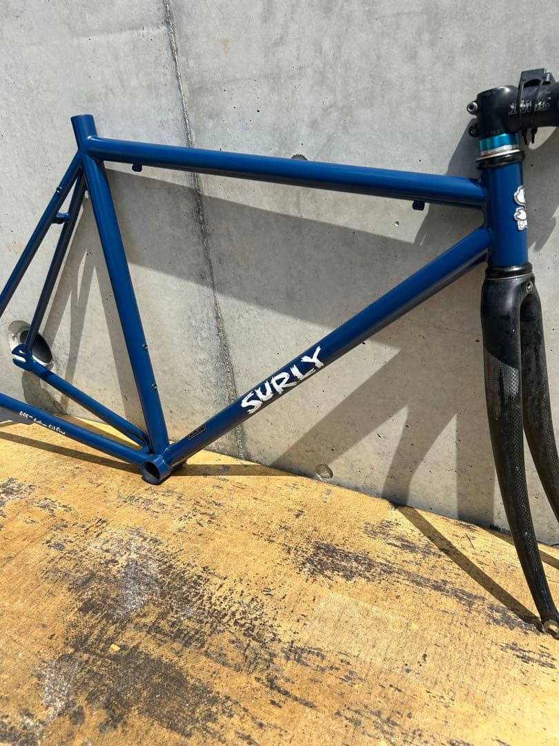 ピスト・シングルスピードフレーム ブルー