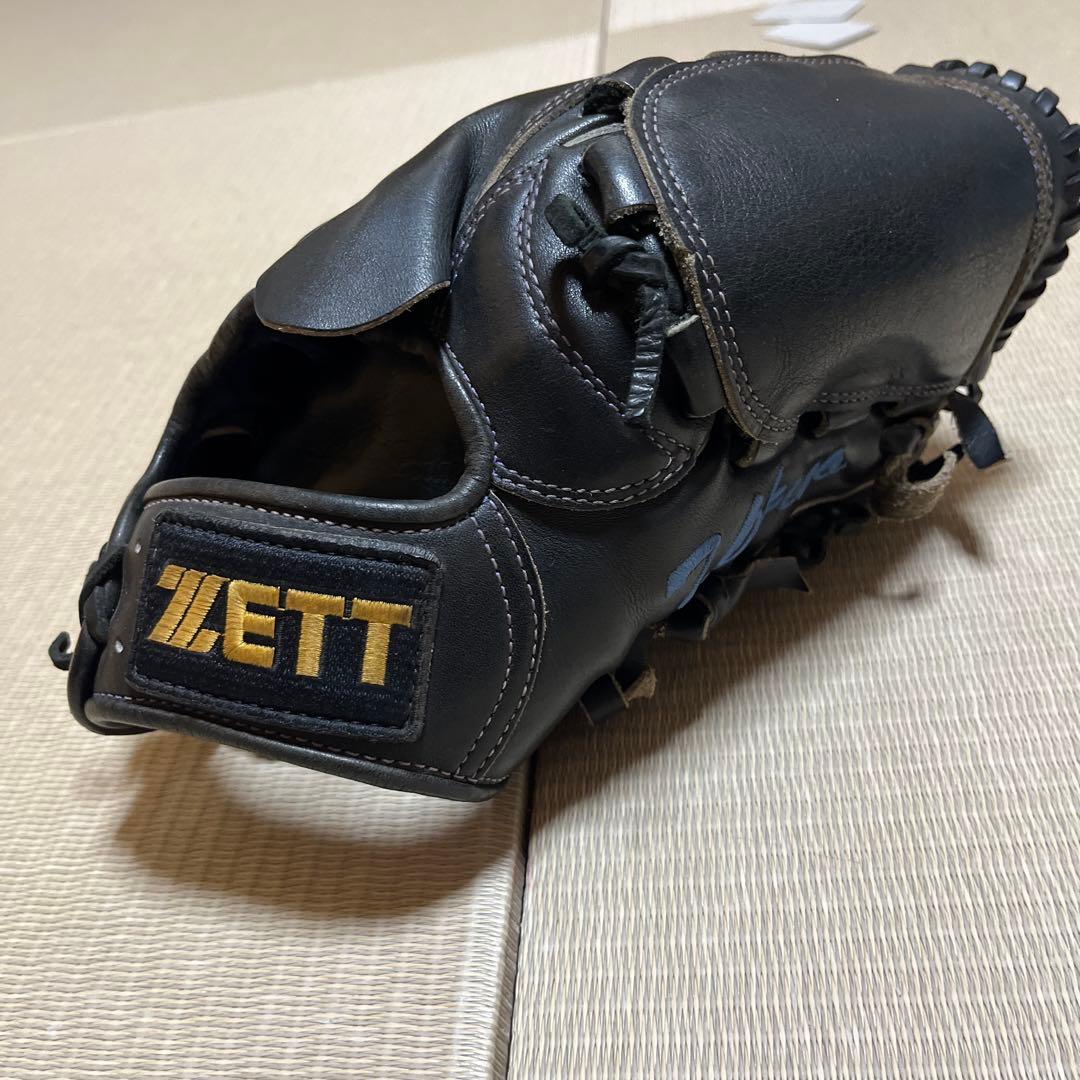 ZETT 硬式野球グローブ 黒 ピッチャー用グローブ