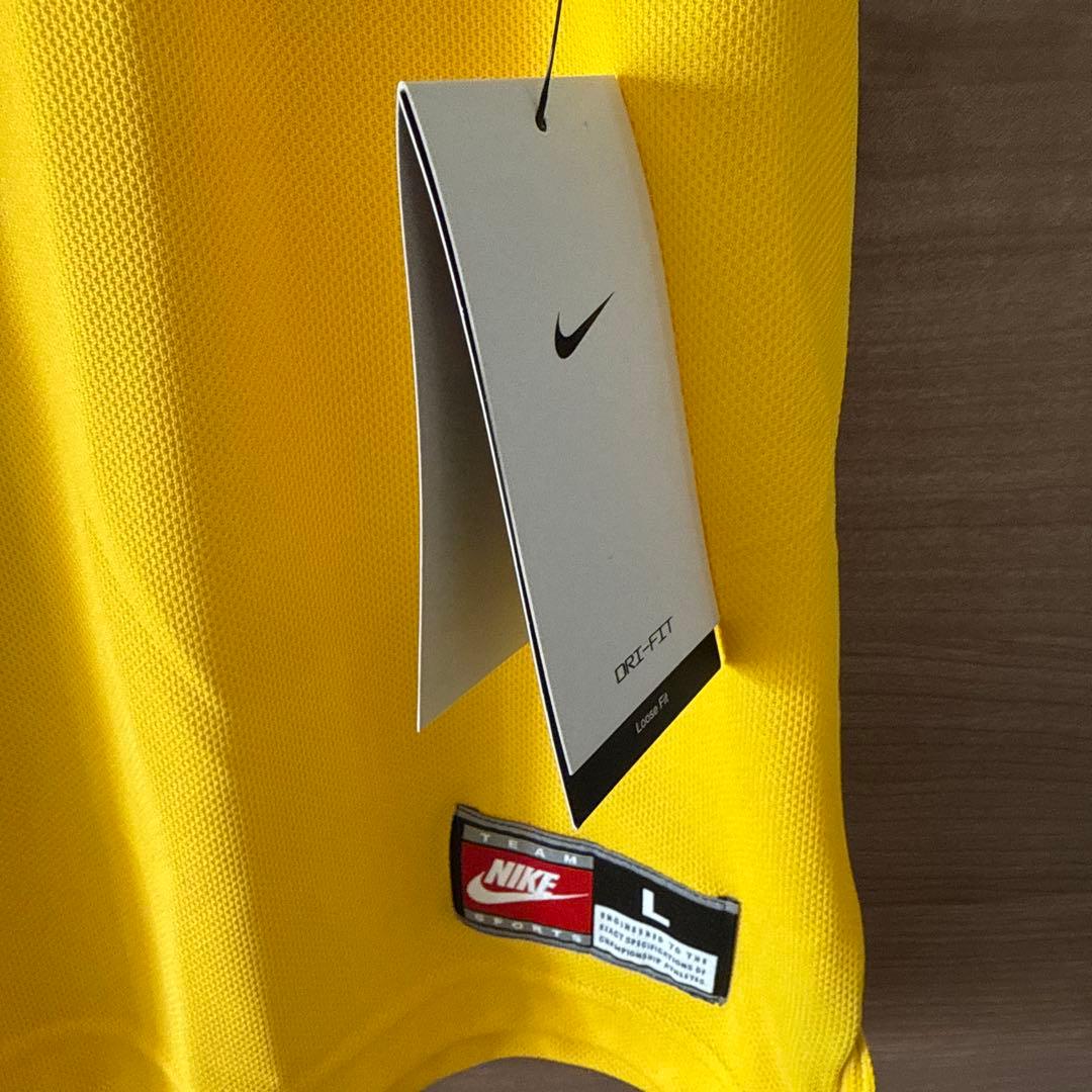 Nike イエロー サッカーシャツ Lサイズ