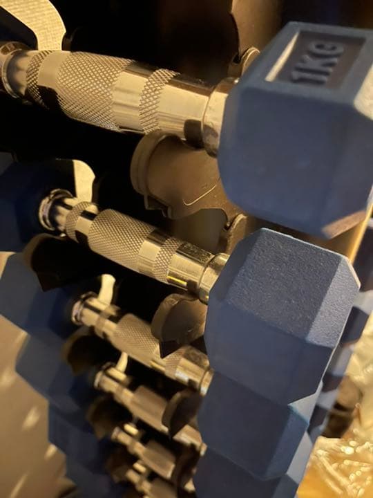 テックスラバーダンベル　ラック　セット