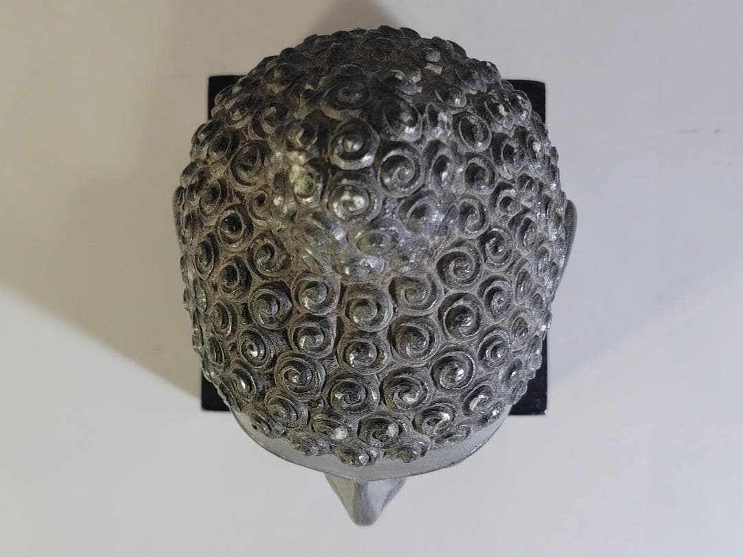 石仏 仏頭 置物 在銘 DT421