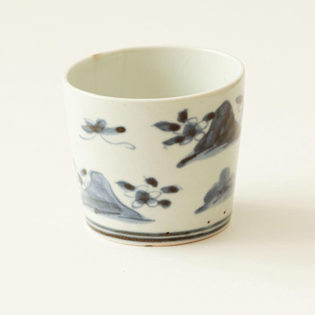 伊万里　古伊万里　蕎麦猪口　江戸　中期　べた底　金継ぎ　材料