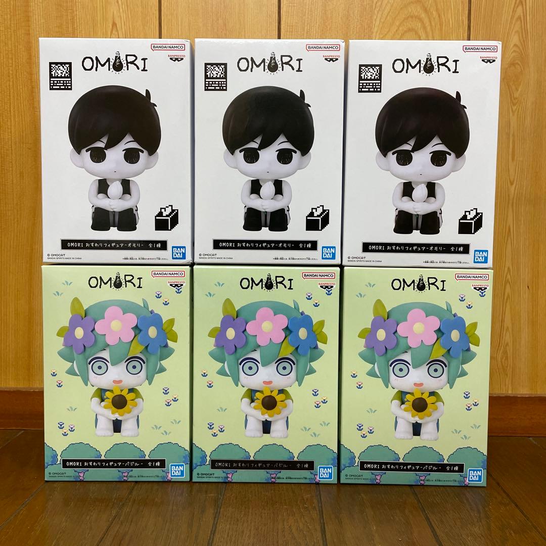 OMORI おすわりフィギュア　オモリ/バジル　2種6個セット