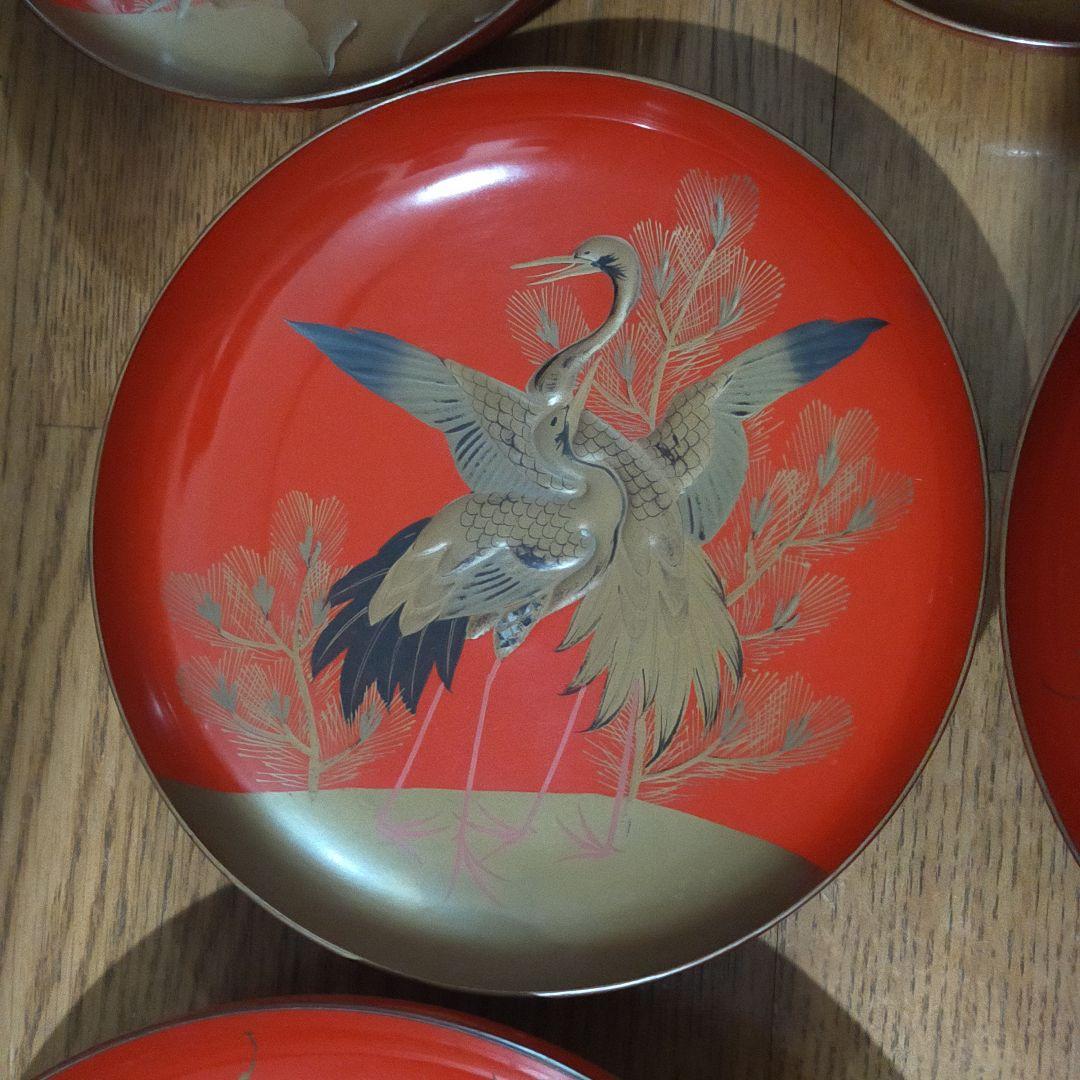 【明治、大正、昭和レトロ】本漆塗 七枚重ね盃 台座付