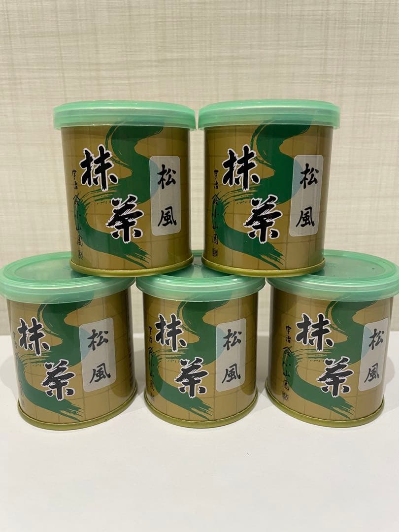 【新品未開封】山政小山園 抹茶 松風 30g×5缶