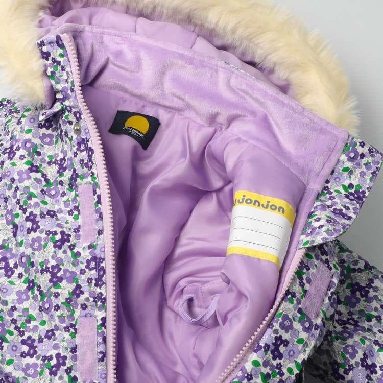 新品110 小花柄スノーコンビ・ジャンプスーツ