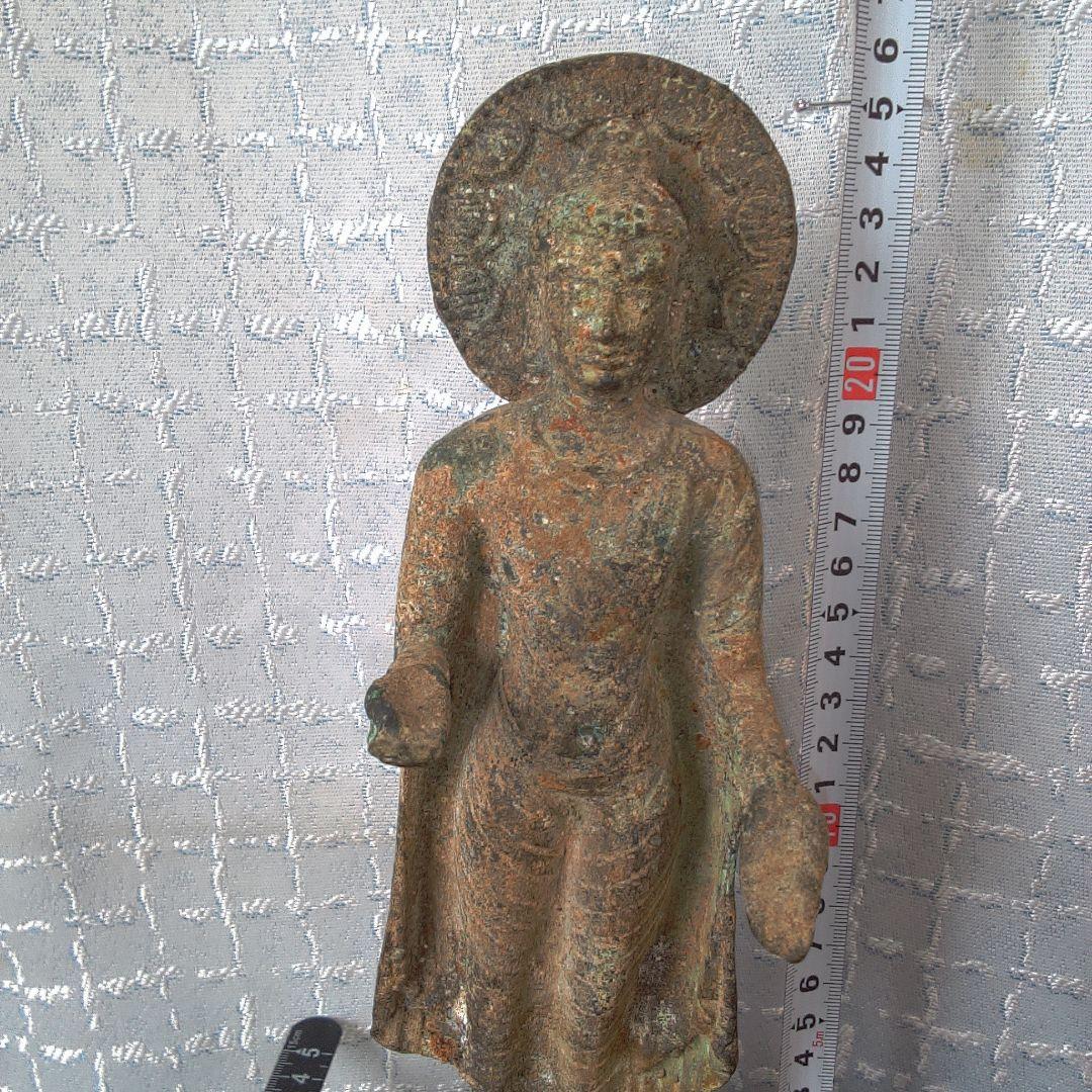 金属製宗教的像 約30cm 古代？ 仏像