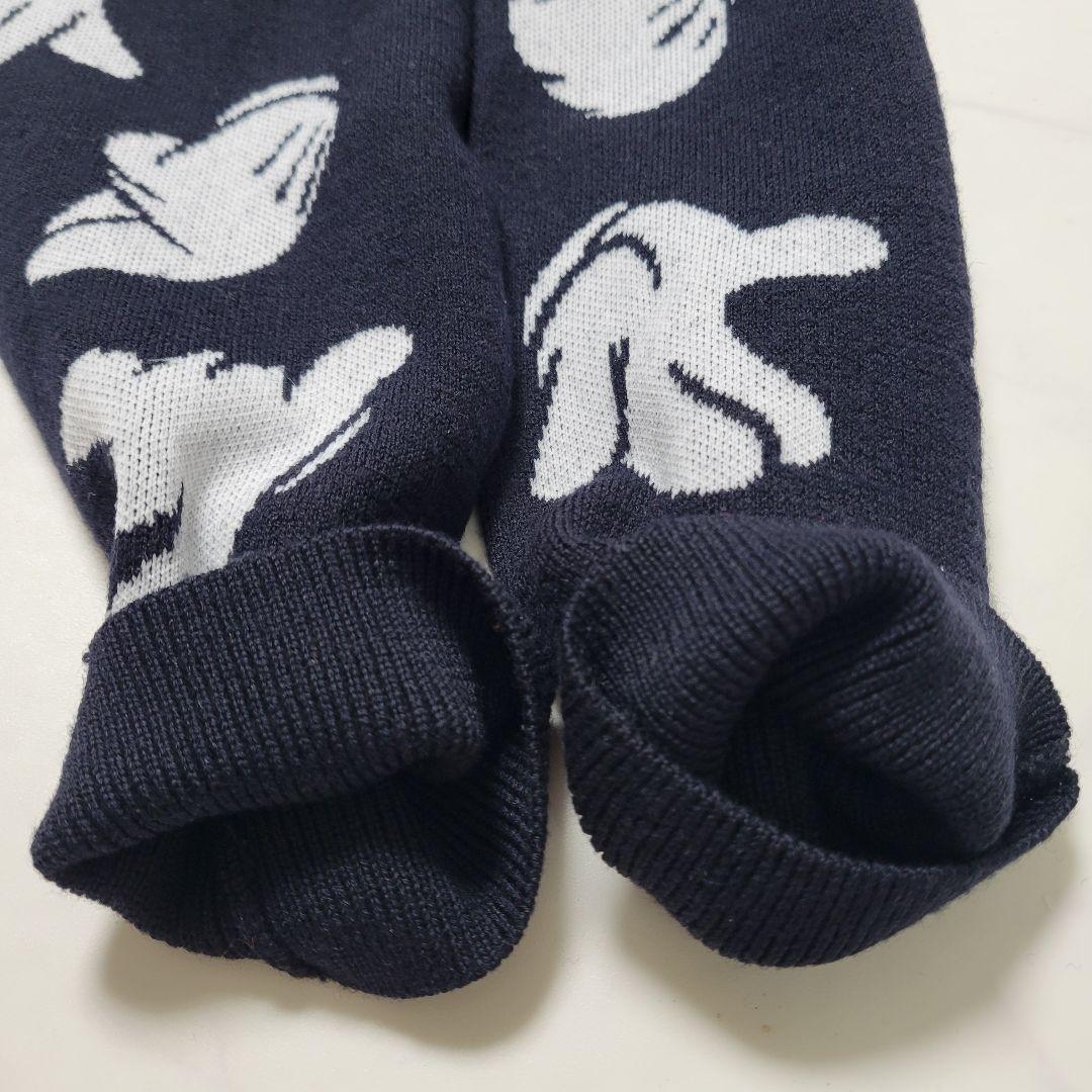 PEARLY GATES ミッキーマウス 総柄ニット セーター XL　黒 メンズ