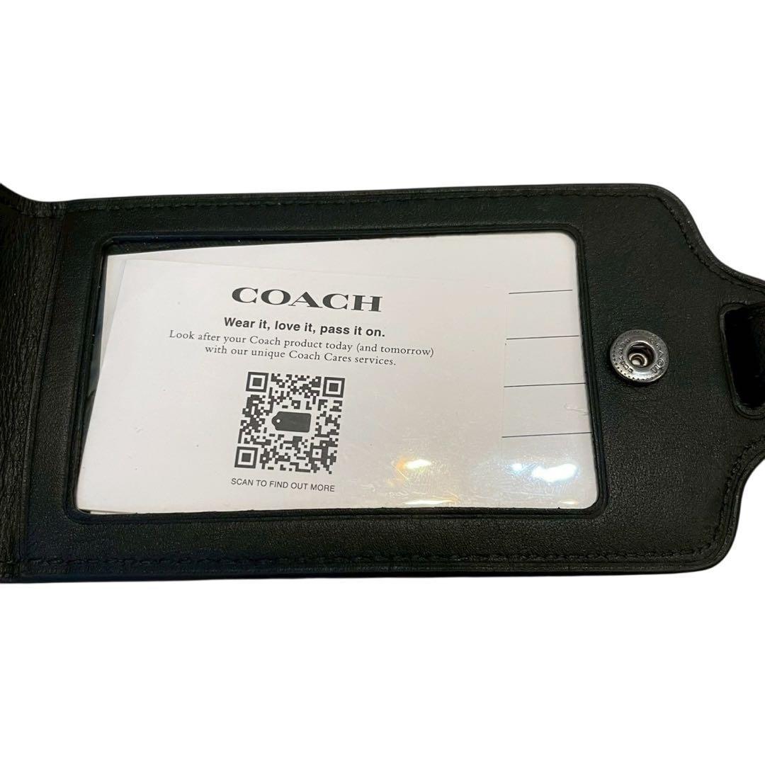 【新品】Coach コーチ ラゲッジタグ ネームタグ グレー パッチ