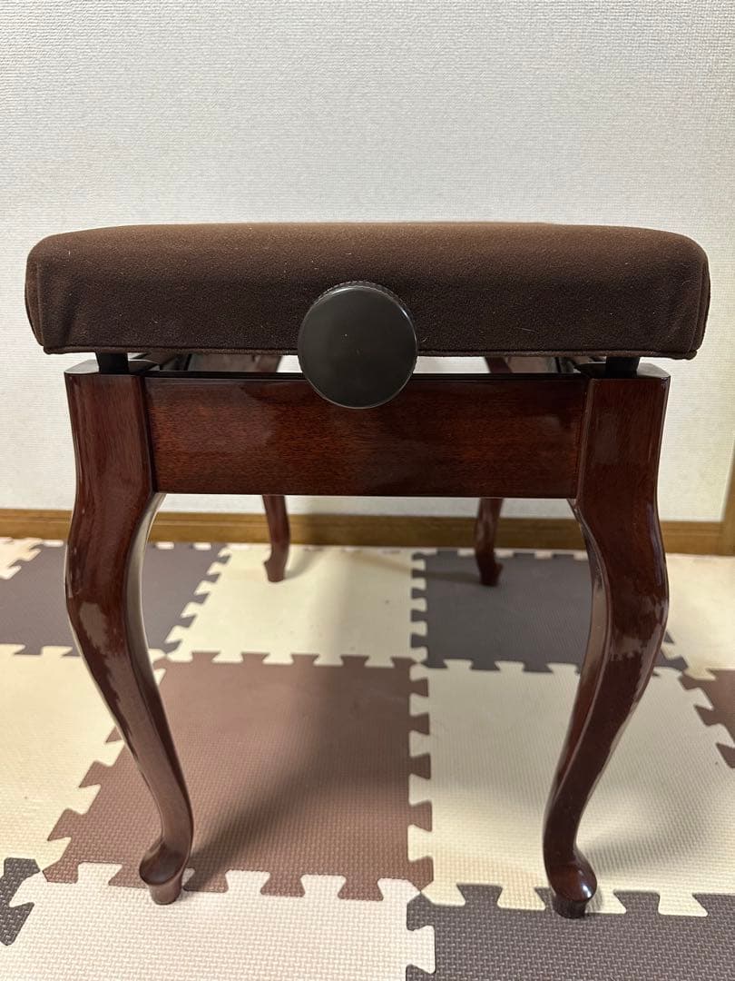 ヤマハ　ピアノ椅子　ベンチ椅子　木目猫脚