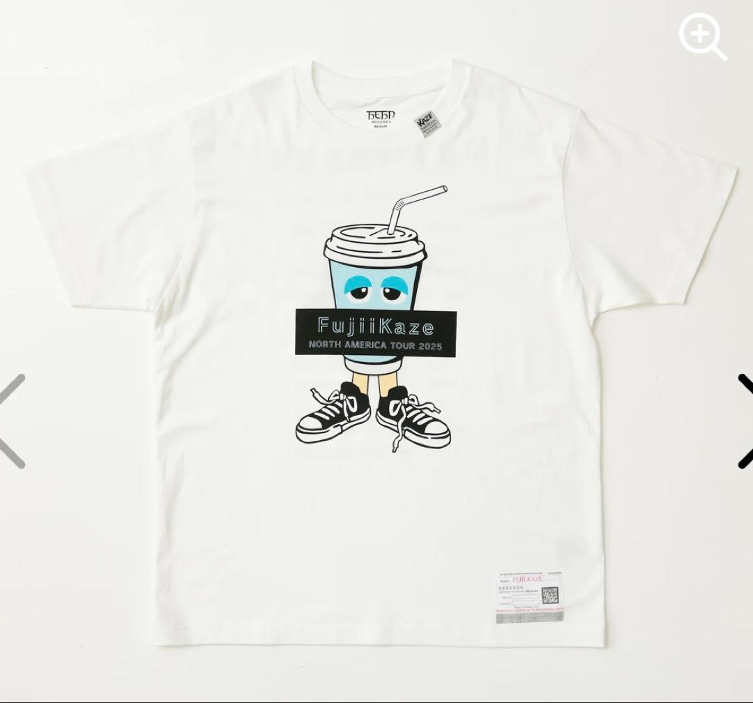 即購入⭕️藤井風　2025 ドリンクTシャツ　Mサイズ　新品 未開封ホワイト