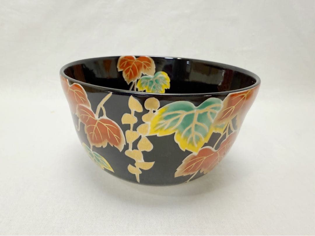 ほぼ未使用 茶道具 宮地英香作 仁清写四季茶碗 銘瑞雲 大徳寺大橋香林 花押 書