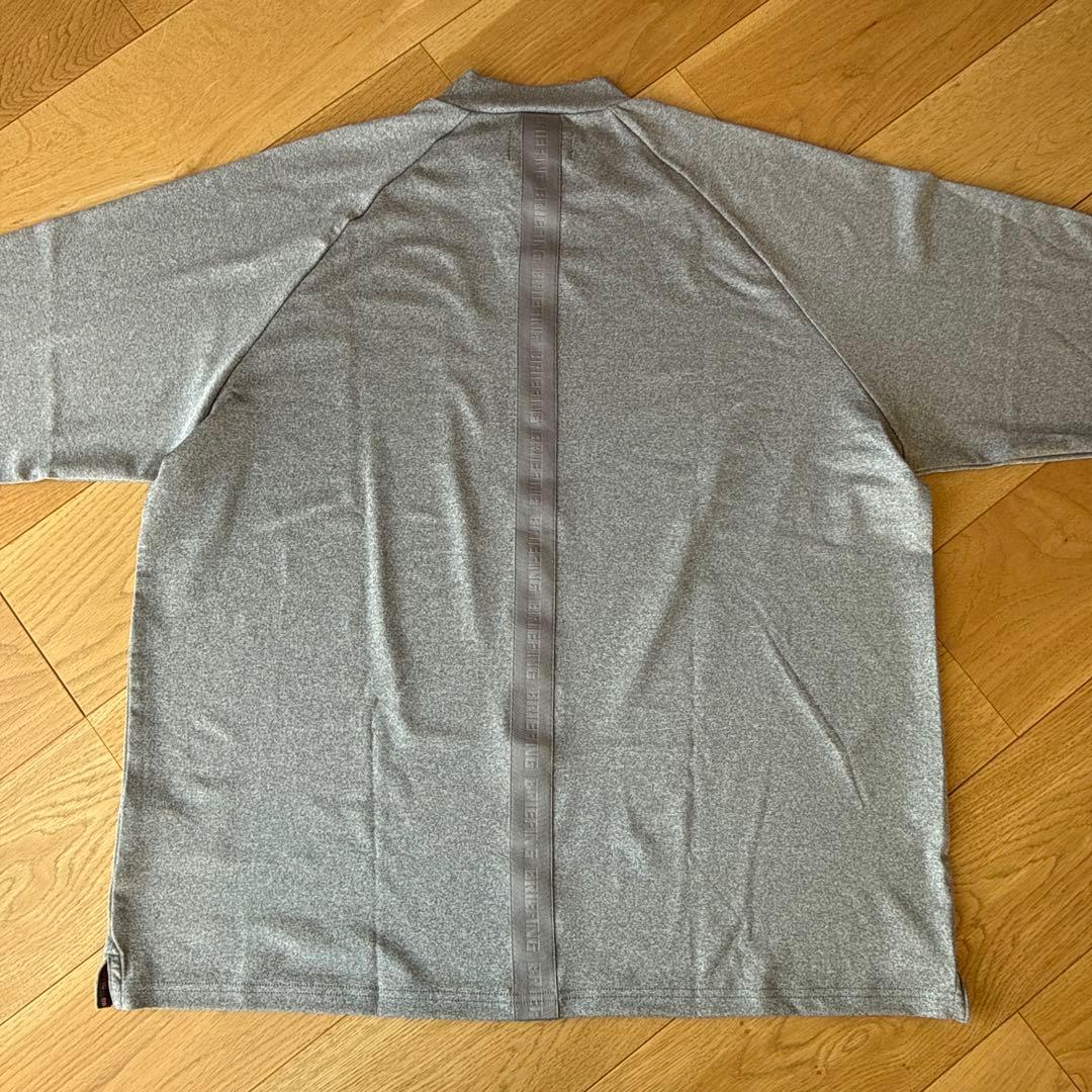 BRIEFING ハイネックシャツ L グレー