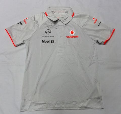 ボーダフォン マクラーレン バトン 直筆サイン入レプリカ レースポロSサイズ