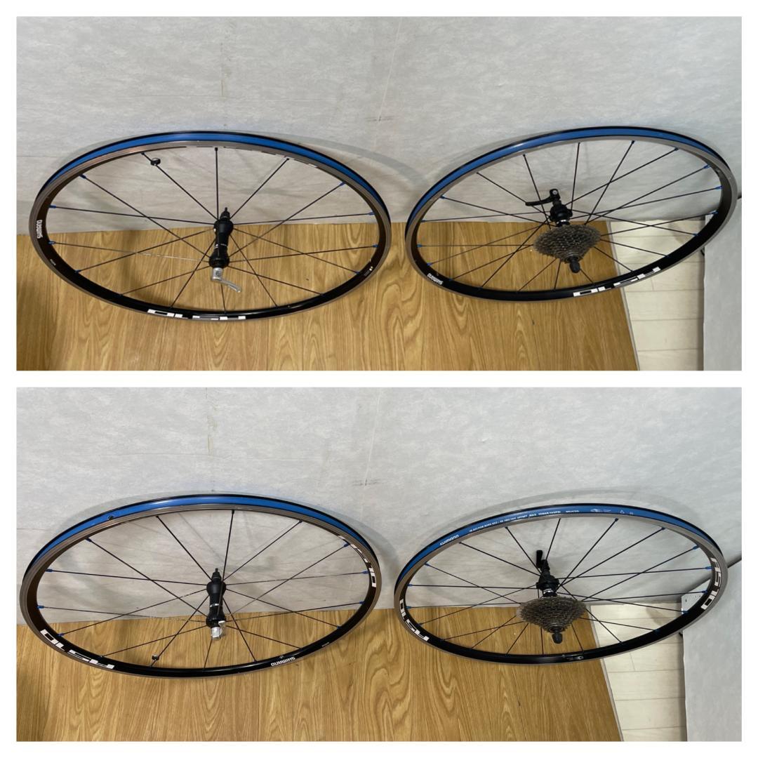 Y♢859 シマノ　ホイール前後輪セット WH-RS10　スプロケット付き