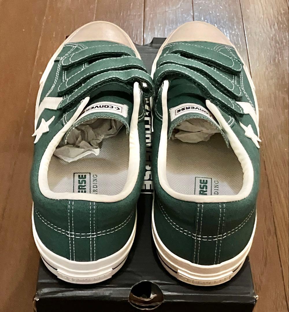 貴重 新品未使用 CONVERSE グリーン ベルクロシューズ 28センチ