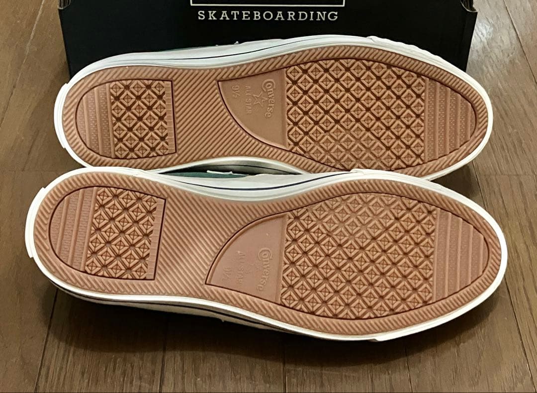 貴重 新品未使用 CONVERSE グリーン ベルクロシューズ 28センチ