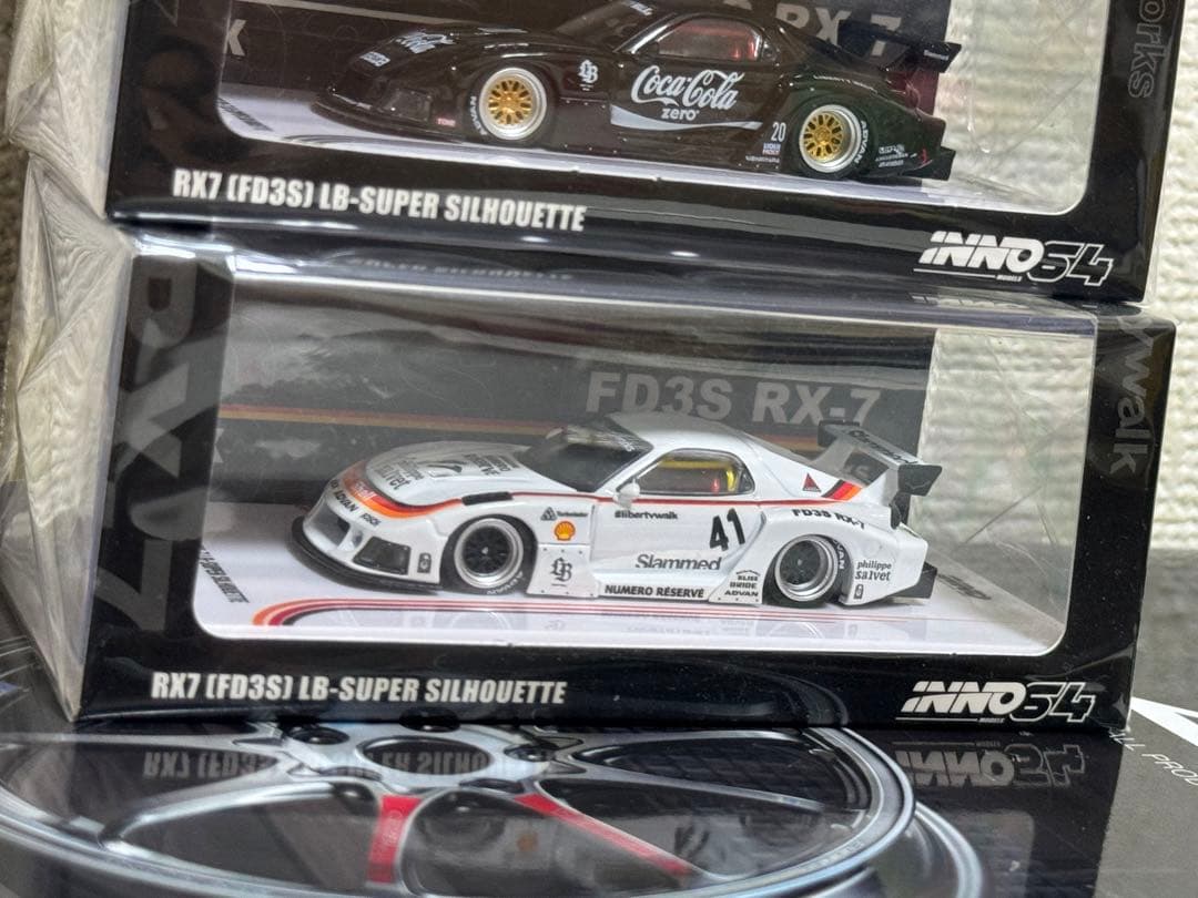 Inno64 1/64 LBWK RX7 FD3Sミニカー 3台セット
