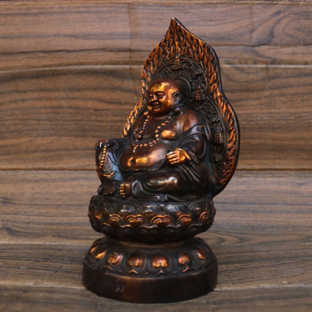 弥勒仏仏像 銅製 仏像 彫刻 置物 開運 風水