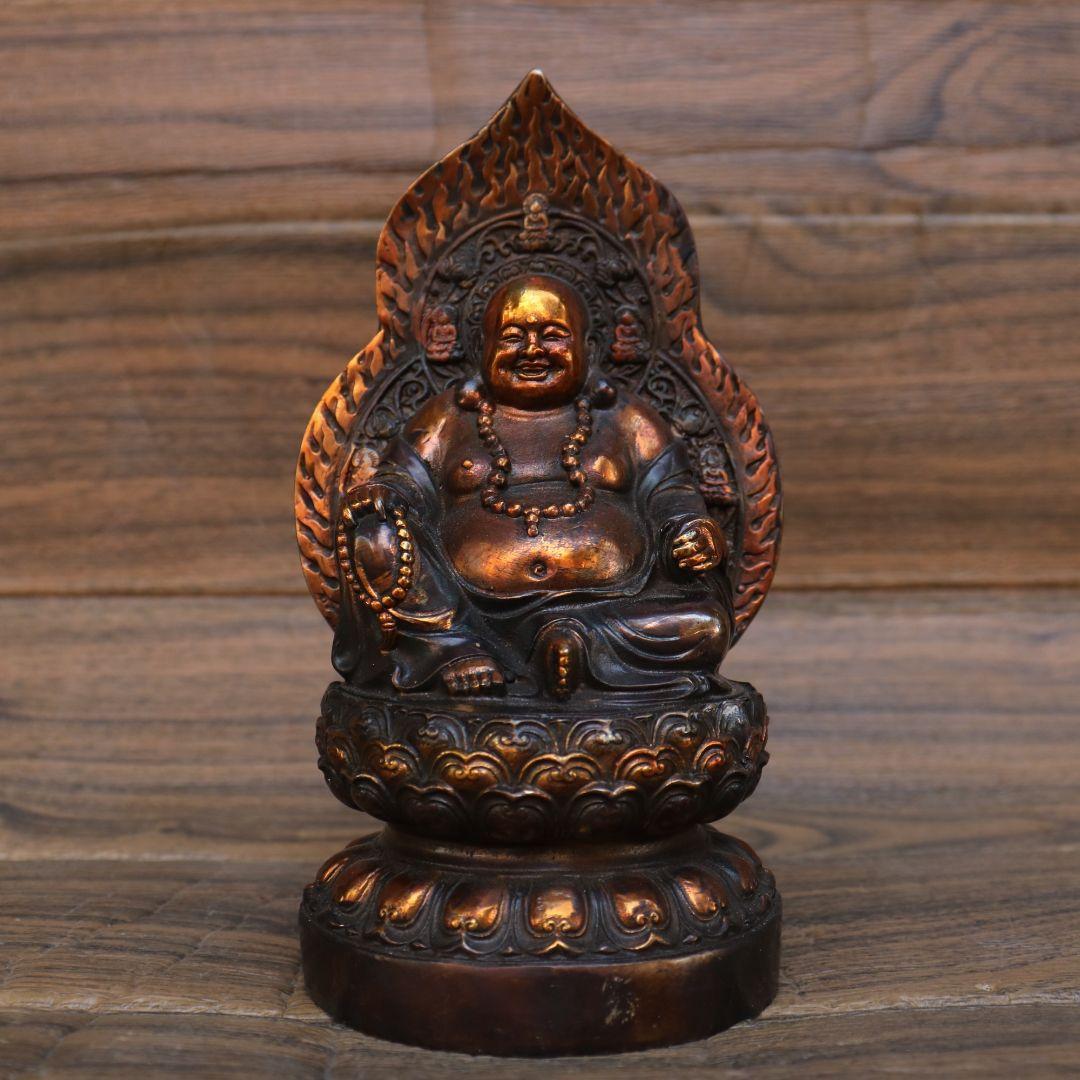 弥勒仏仏像 銅製 仏像 彫刻 置物 開運 風水