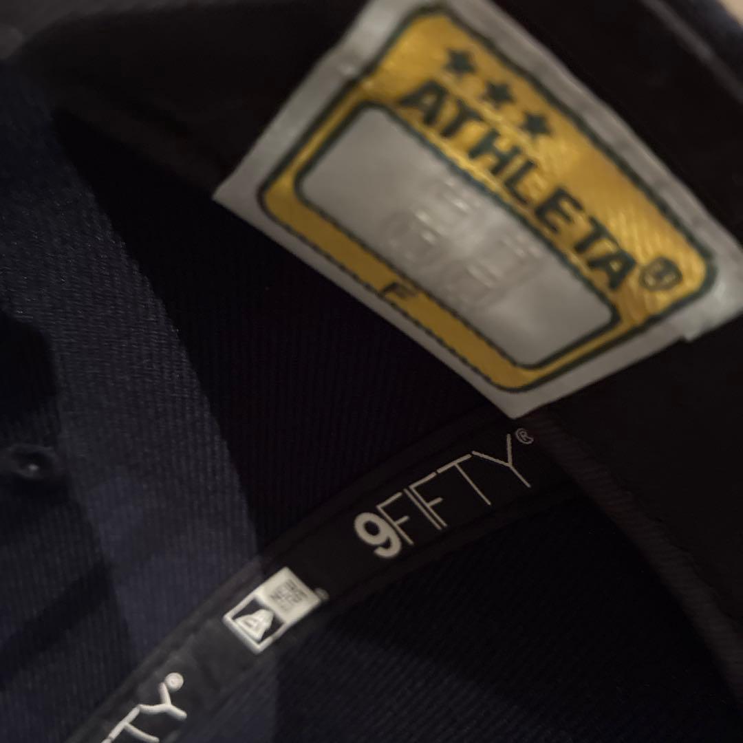 アスレタ NEW ERA キャップ　ネイビー　大人用フリーサイズ