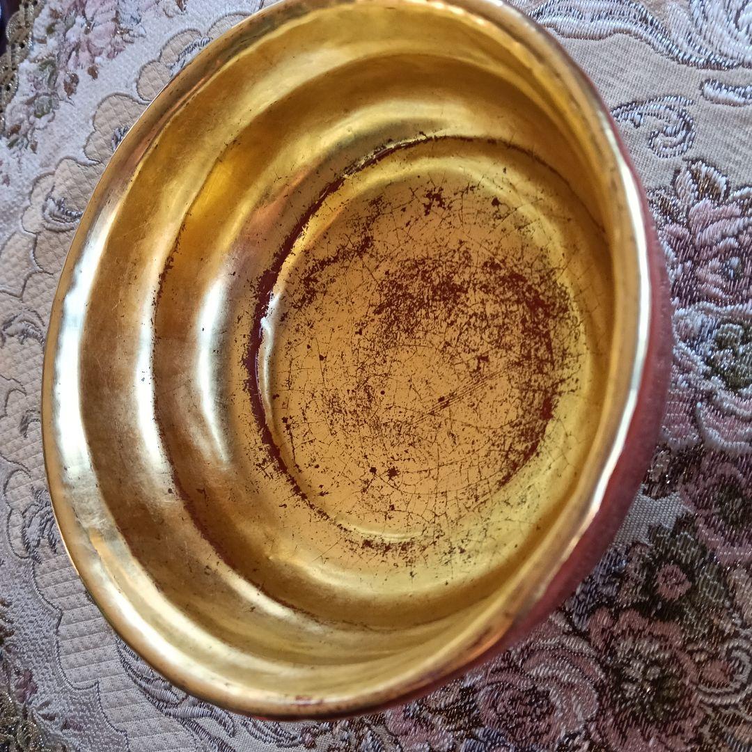 佐々木松楽作　赤楽茶碗