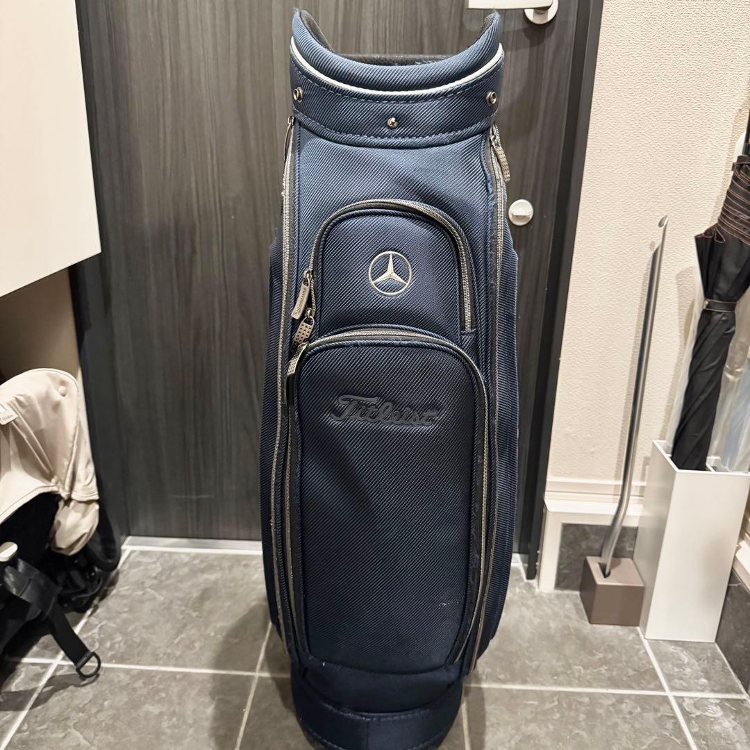 タイトリスト メルセデス ベンツ キャディバッグ ゴルフバッグ ネイビー