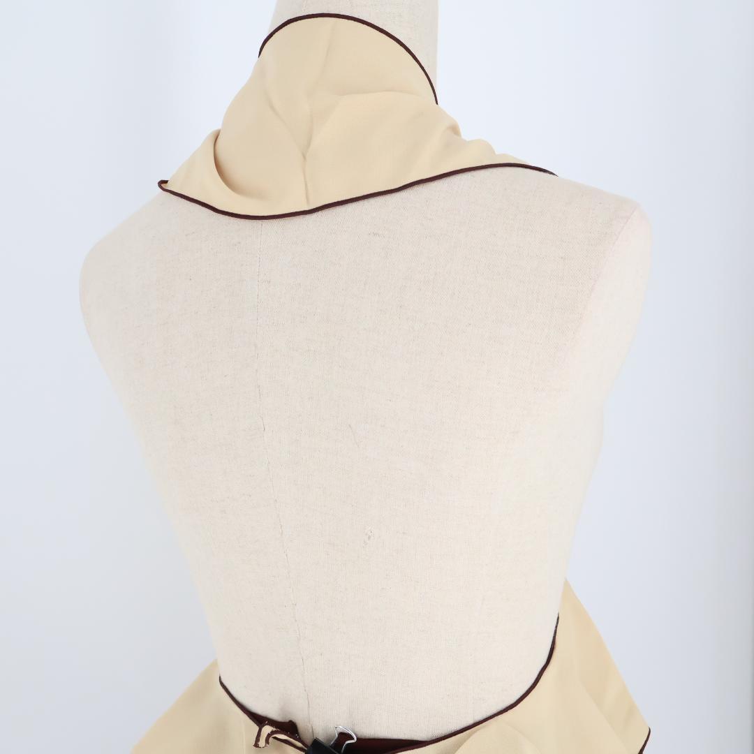 【美品 フラメンコ衣装】ブラウン ファルダ シージョ スカート ボランテ フリル