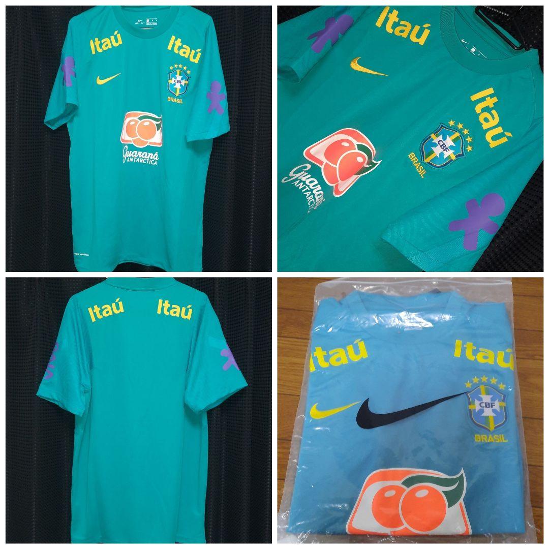 21/22ブラジル代表 トレーニングシャツ フルスポンサーモデル。