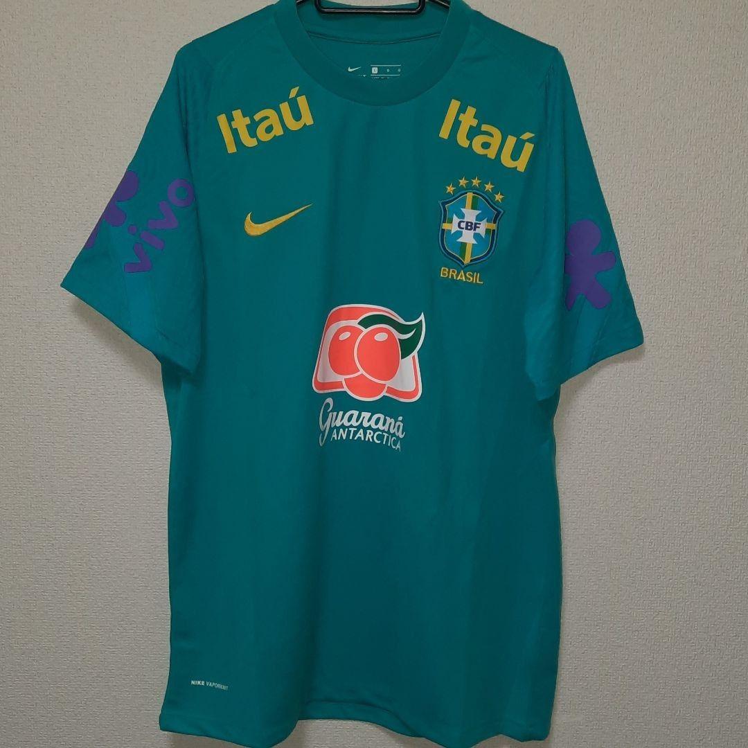 21/22ブラジル代表 トレーニングシャツ フルスポンサーモデル。