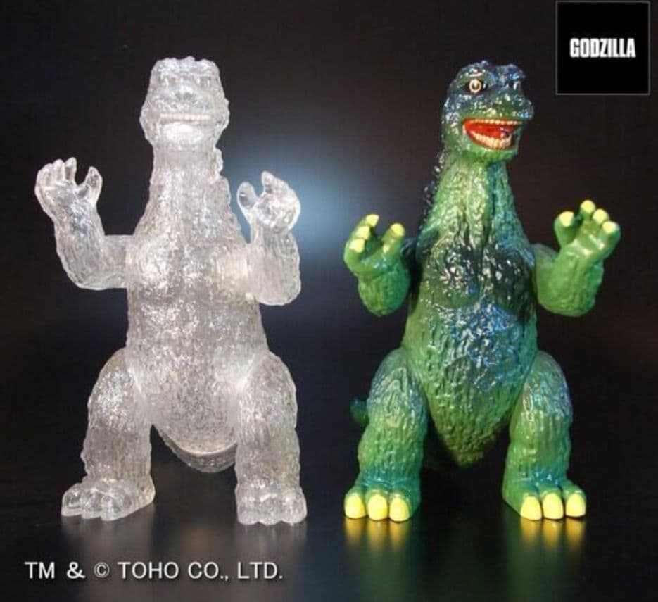 復刻版ポピー グレートザウルス ゴジラ 2個セット(レトログリーン クリア)