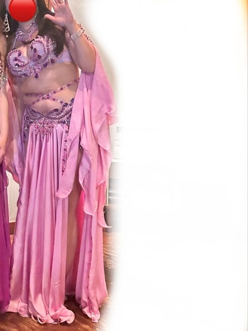 ピンク ベリーダンス衣装セットアップ