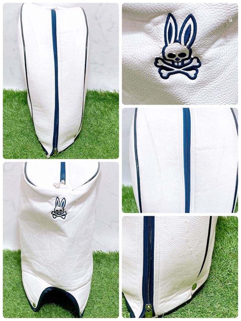 M サイコバニー　ゴルフクラブケース　キャディーバッグ　トリコロール　9型